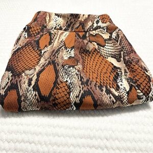 Nasty Gal Y2K Snake Print Relaxed Fit Wide Leg Pants, Size 12